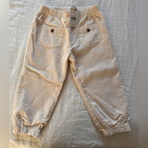 Toddler Parachute Pants Sz 3T in beige velour
